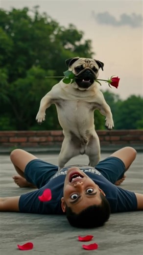 FUNNY DANCING PUG MEME | Macho Dog Dances on Boy! (A Patapata Viral 2025)