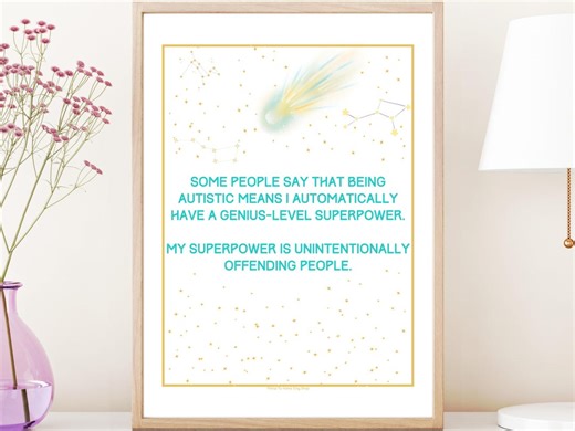 Autism Spectrum Support and Awareness Poster: US Letter, A4, 11x14" - Etsy