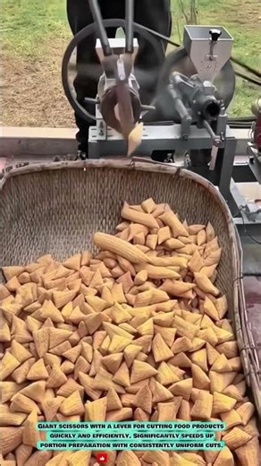 Efficient Snack Cutting Tool: Giant Kitchen Scissors for Food Production #innovationtools