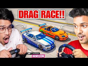 I CHALLENGE @Notgamerfleet FOR THE FASTEST SUPER CARS DRAG RACE! 😱 FORZA HORIZON 5 - LOGITECH G29