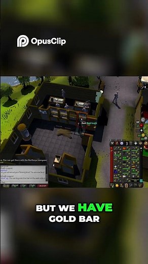 Unlocking the Secret to Smithing Gold Bars in OSRS! #gaming #osrs #youtube #shorts