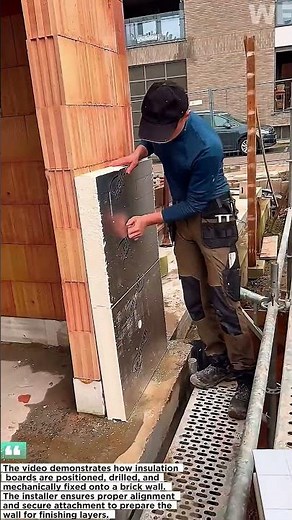 Exterior Wall Insulation Installation Using Thermal Insulation Boards | Smart Building Method