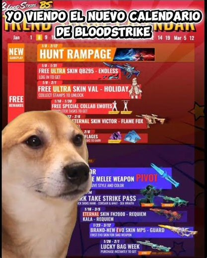 ETERNA GRATIS PARA LA VECTOR Y CALENDARIO DEL MES REGALOS Y EVOS KNIFE Y MP5