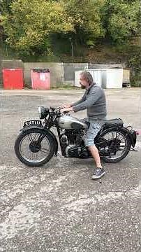 BSA M33 1947 500cc - start & ride