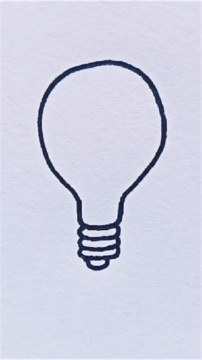 Easy bulb 💡 drawing step by step Made for people who love to draw.