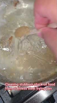 How to clean stainless steel frying pans, pots with white vinegar #lifehacks #stainlesssteelpan #tip