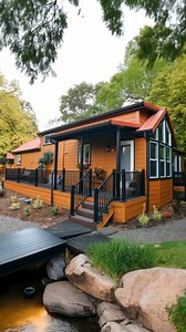 Amazing Park Model Home😍 | Log Homes