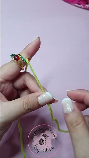 How to use Crochet Ring or tension Ring | Handmade Crochet by Edna #shorts