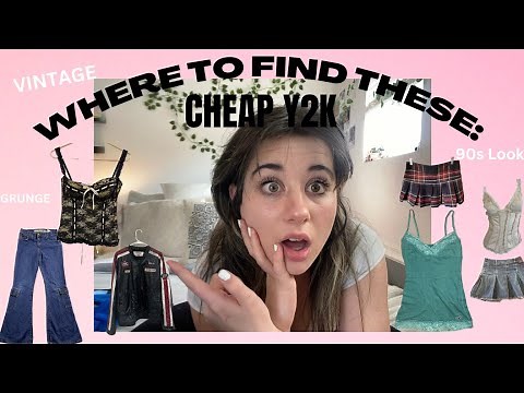 Where To Find Y2K CLOTHES Cheap *Best Brands/Stores* (streetwear + 90s style)