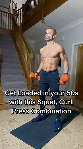 Squat, Curl & Press: Effective Full-Body Workout for 50+