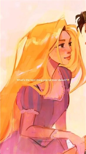 Heard this audio and had to paint these two🥰🫶✨ #art #fanart #tangled #disneyart