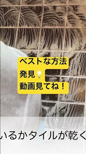 風呂のタイル掃除 #diy #風呂 #タイル