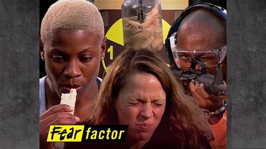 30K views · 220 reactions | Contestants must shoot a target to determine how many PIG BUNGS they must eat. Whoever succeeds will move on for a chance at the $50K! Come back next Friday to see who wins. | From Season 2 Episode 4 of #FearFactor | Fear Factor | Facebook