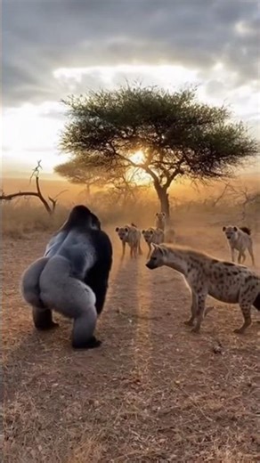Unbelievable Gorilla vs Hyenas Real Life Jungle Battle Caught on Camera!