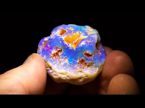160 carat rough opal cut an unbelievable gem. Totally unexpected