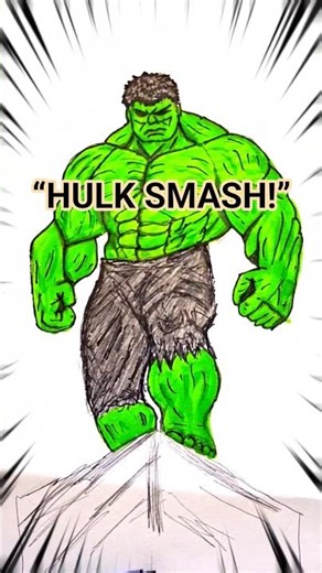 “Sketching the unstoppable force – Hulk! 💪🔥”HULK SMASH! 💥”#Hulk” #art #drawing #shorts #short