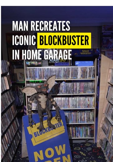 It's been seven years since the last Blockbuster video store closed its doors in Australia, but the brand lives on in the garage of a Mornington Peninsula home. #Melbourne #Blockbuster #movies #90sKids