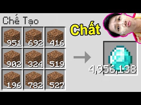 Vinh Nhìn Là Có 4,956,138 Kim Cương 😰 THỬ THÁCH SINH TỒN MƯA RƠI ĐỒ SIÊU GIÀU CÓ TRONG MINECRAFT