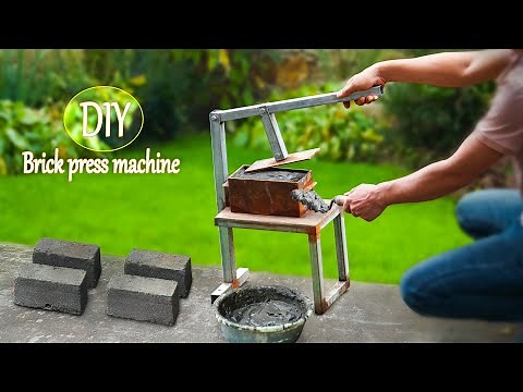 Easy to make cement brick making tool from iron | DIY brick mold