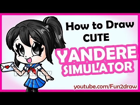 How to Draw a Yandere Simulator Chibi CUTE + EASY | Fun2draw Online Anime Lessons