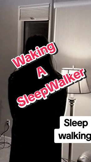 If you scare easy don't watch but this is what happens when you wake a sleep walker. #scary #video #sleepwalking #fyp #viarl #skinwalker