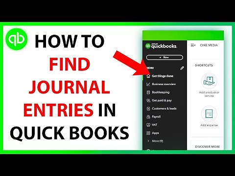 How to Find Journal Entries on Quickbooks