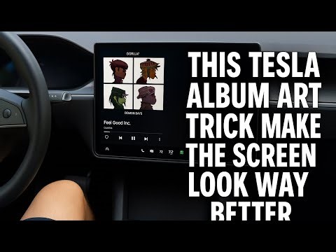 This Tesla Album Art Trick Makes the Screen Look WAY Better | 4K