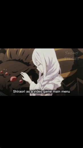 Turning Shiraori into a Video Game Menu #soimaspidersowhat #anime #edit