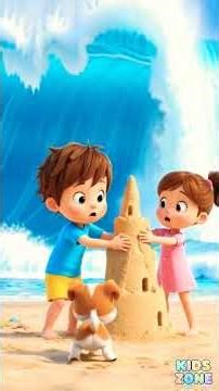 Max & Emi’s Sandcastle Adventure #shorts #cartoon