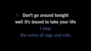 Karaoke Bad Moon Rising - John Fogerty - CDG, MP4, KFN - Karaoke Version