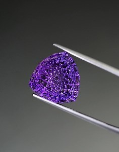 Dark Amethyst, Engraved Gemstone, Clear Amethyst, Real Amethyst, Natural Loose Gems, Buy Loose Stones, Selling Loose Gems - Etsy