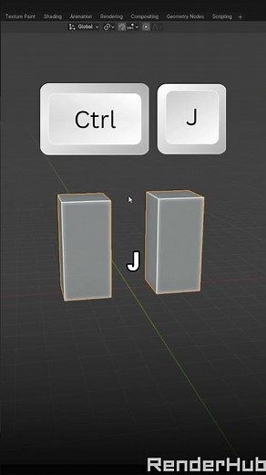 Blender Tip: Bridge Edge Loops to Connect Objects FAST!
