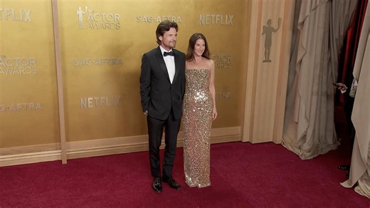 Jason Bateman and wife Amanda arrive at 2026 Actor Awards