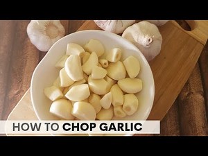 How to chop garlic
