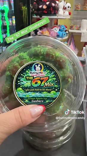 New Gushers Flavor Launched this week only @ Bunny Moon Candy Shoppe! Sour Apple Ice! Come and get it! #67 #gushers #candytok #secretsanta #kids