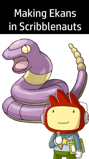 Making Ekans in Scribblenauts (Reupload) #shorts