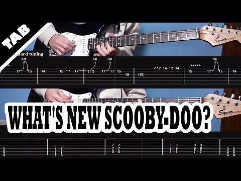 What's New Scooby-Doo? Theme | Guitar TAB | Lesson | Tutorial