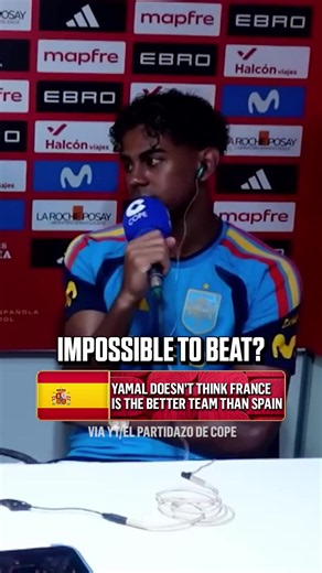 Lamine Yamal had this to say about France earlier in the tournament. Tomorrow they face off 🍿