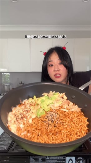 Jiny Maeng on Instagram: "And Jiny is finally back with food videos LOL #buldak"