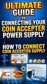 Multi coin selector power supply, 12V DC coin acceptor wiring, CH-926 wiring diagram,#experiment