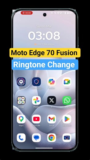 moto edge 70 fusion me ringtone change kaise kare #motorola #ringtone #android