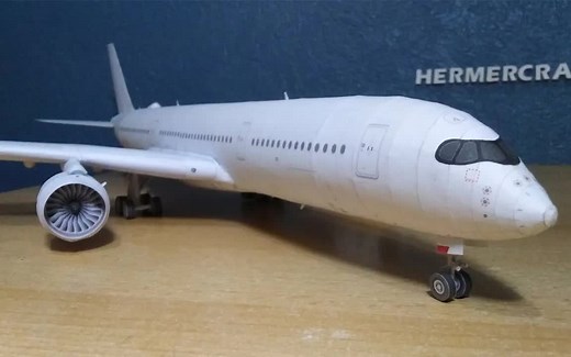 Airbus A350-900纸模型制作说明[Hermercraft]