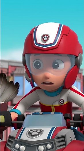 Pups rescue Mr. Porter on a runaway Ostrich! #pawpatrol #shorts
