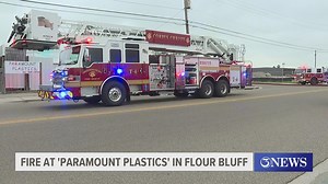 Fire at Paramount Plastics in Flour Bluff