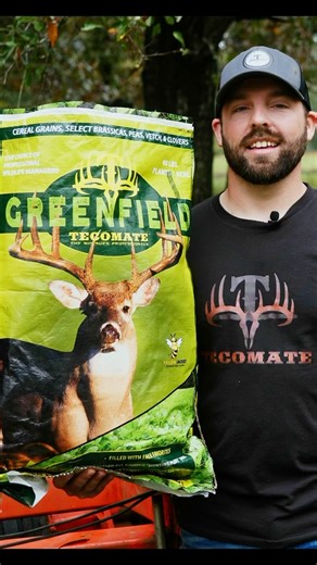 Greenfield has the full season attraction that keeps the deer visiting your food plot all season long! It may be the key to harvesting your target buck this fall! #hunting #foodplot #deer | Tecomate Wildlife Seed