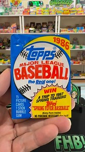 1986 Topps Baseball Pack #junkwaxsal #hotgarbage #junkwax #86topps #86toppsbaseball | Junk Wax Sal