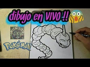 COMO DIBUJAR A ONIX - POKEMON (EN VIVO) / how to draw onix- pokemon (in live)