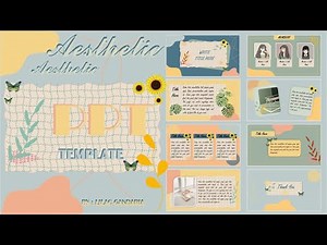 Cute Aesthetic PPT Template & Tutorial #17 - FREE Animated Slide #aestheticppt #freeppttemplate