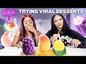 TRYING VIRAL TIKTOK ICE CREAM WITH MY MOM WHILE HIGH🍦😂