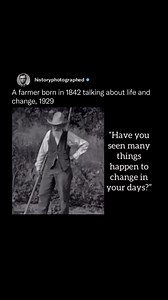 History Photographed on Instagram: "Interview with an 87-year-old farmer talking about life and change in 1929"